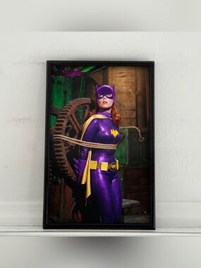 Batman Batgirl Yvonne Craig Pinup Girl Art Poster